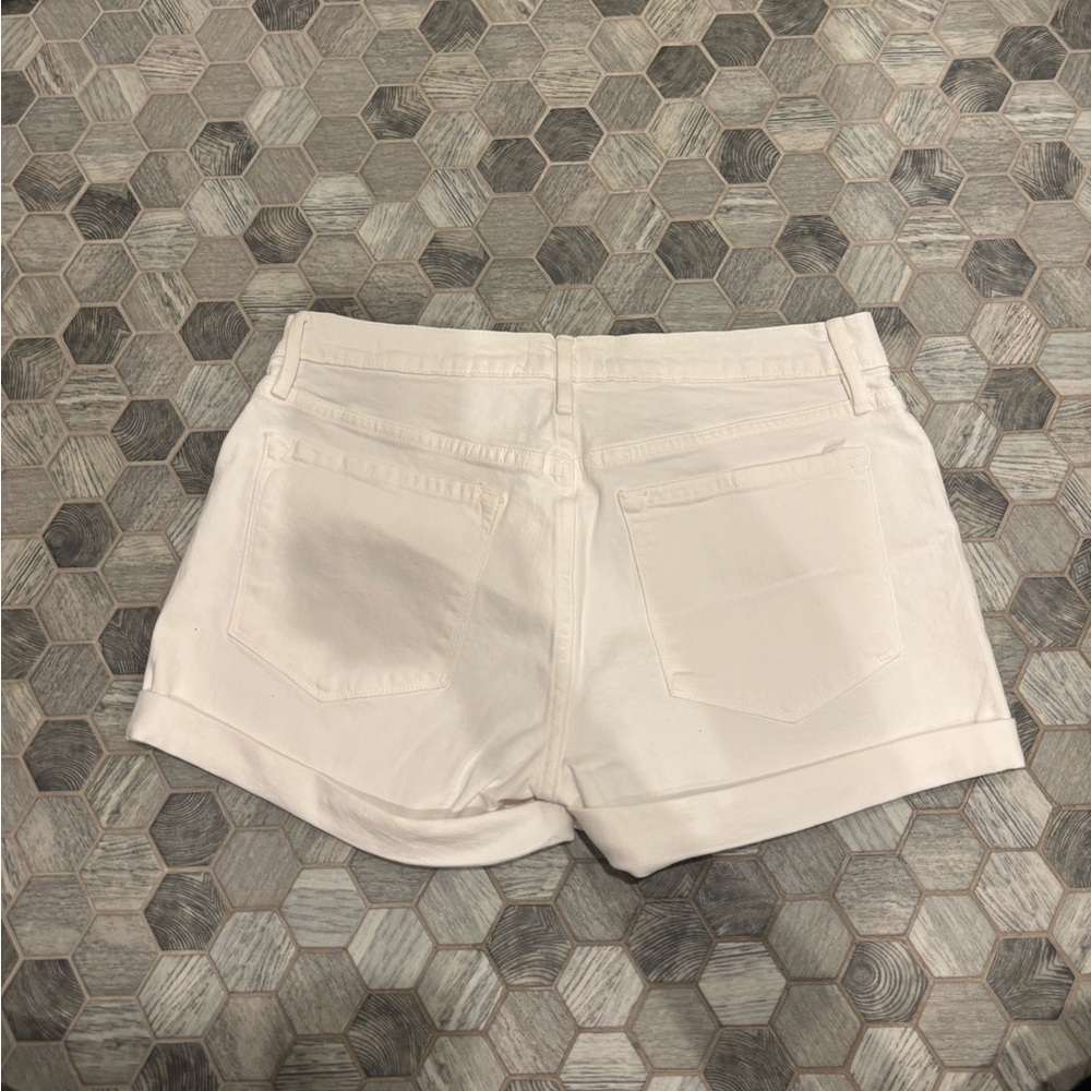 Frame Denim Women's Cream Jean Shorts - Picture 3 of 3